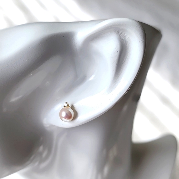Mikimoto Akoya Pearl Diamond Earrings - Picture 9 of 10
